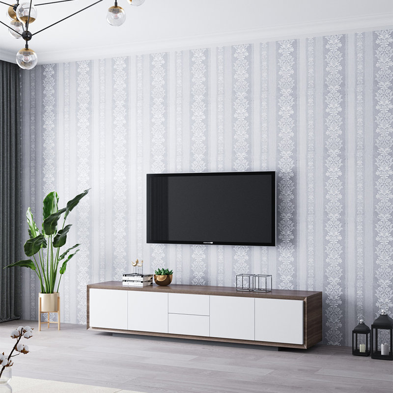 Retro Flower Textured PVC Wallpaper Roll