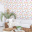 Papier peint rose à motif floral pelez et collez Trimayne, auto-adhésif, imperméable et amovible, pour une chambre à coucher, un salon, des murs décoratifs et plus