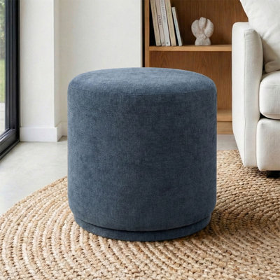 18.5" Wide Round Swivel Ottoman