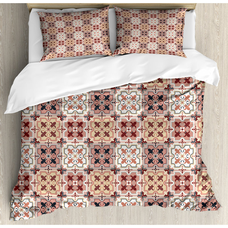 Traditional Damask Duvet Cover