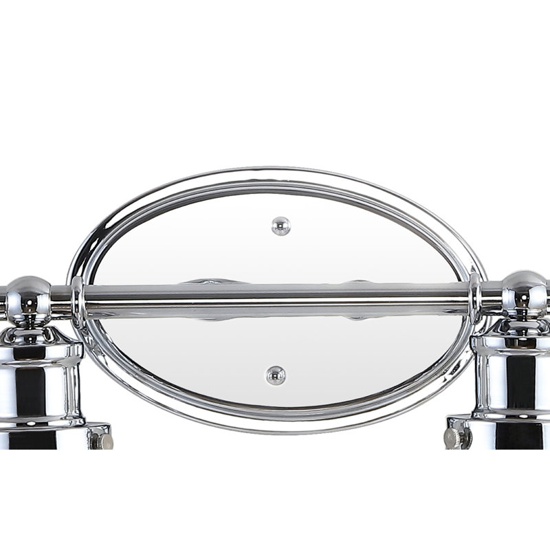 Reba Iron/Seeded Glass Classic Cottage LED Vanity Light, 2