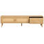 Support pour téléviseur de 70 à 79 pouces, design, moderne, pieds en bois massif, console média, accents, centre