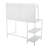 Contemporary Desk in White Metal and Frosted Glass by LumiSource