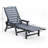 Outdoor Chaise Lounge With 4-Position Adjustable Backrest-1363922663