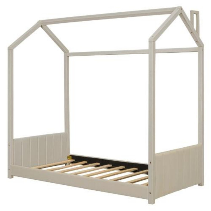 Lit en bois Velvet House, Lit simple