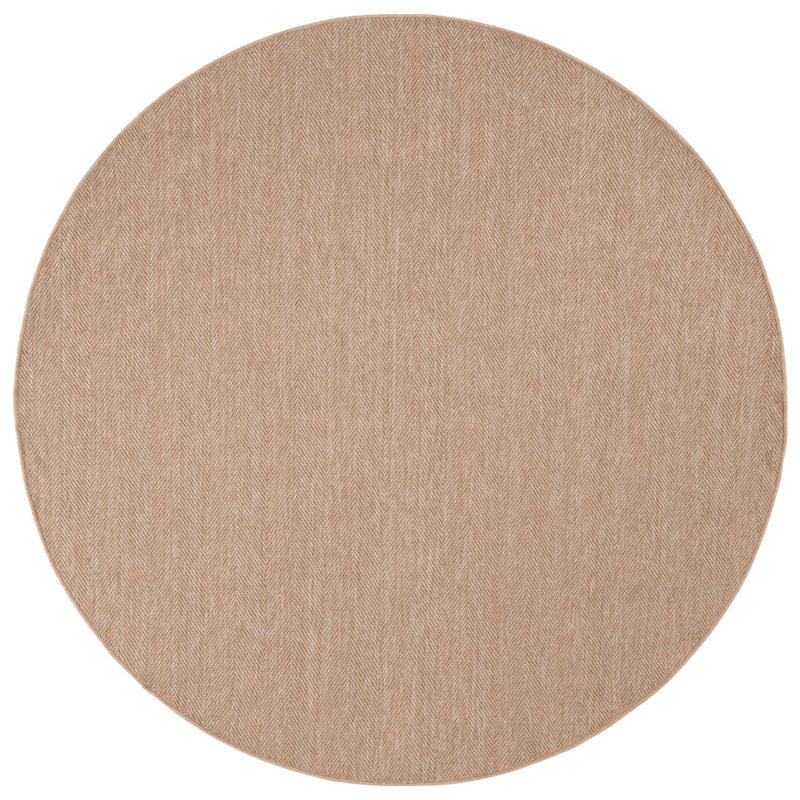 Wilbert Performance Performance Chevron Rug, Round 6'7"