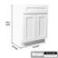 Armoire à shaker blanche pour le garage et la cuisine: 2 portes à fermeture douce, 1 tablette réglable, installation facile par clic, charnières en caoutchouc