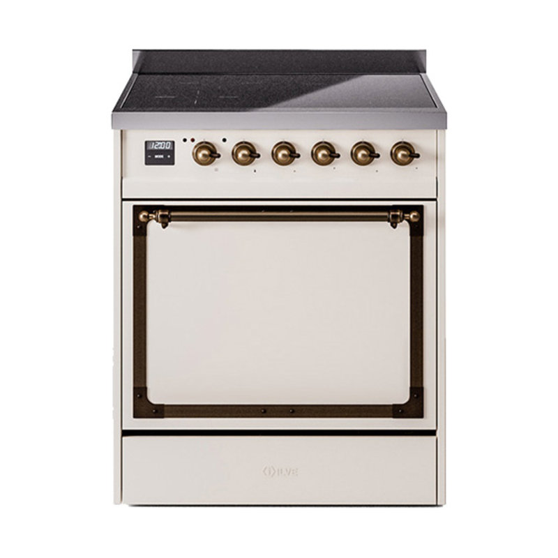 ILVE Nostalgie II Noblesse 30 in Induction Range, Antique White/Bronze