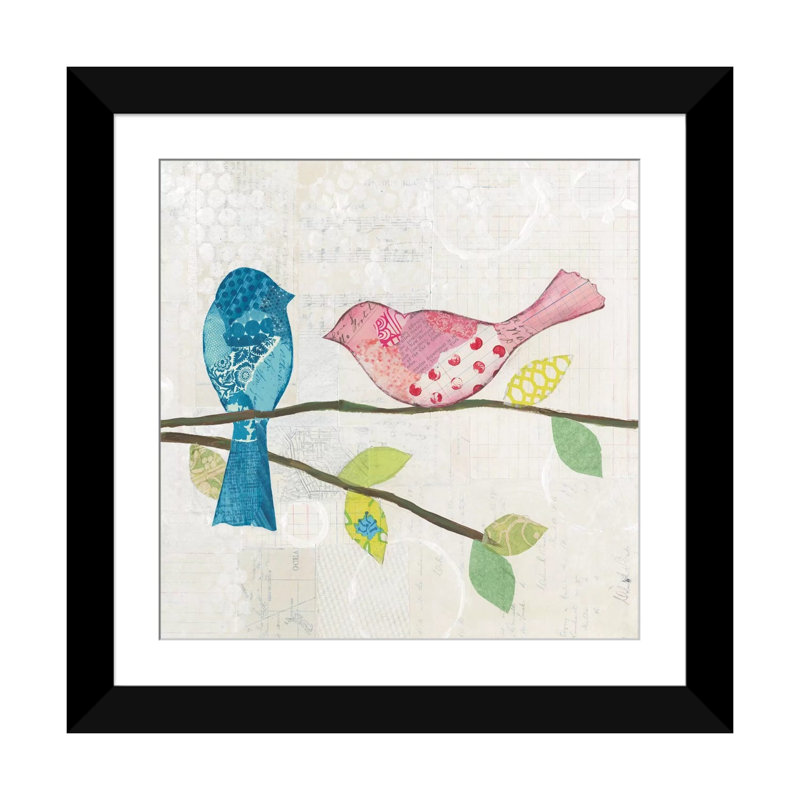 «Catching Up V», impression sur toile, H 16 po x l 16 po x P 1 po, Papier avec cadre noir, Blanc
