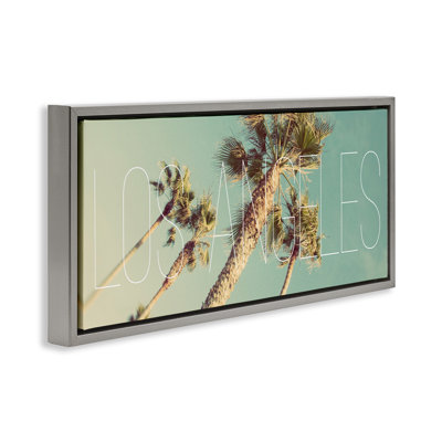 "Los Angeles Palms", art mural sur toile flottante par Emily Navas
