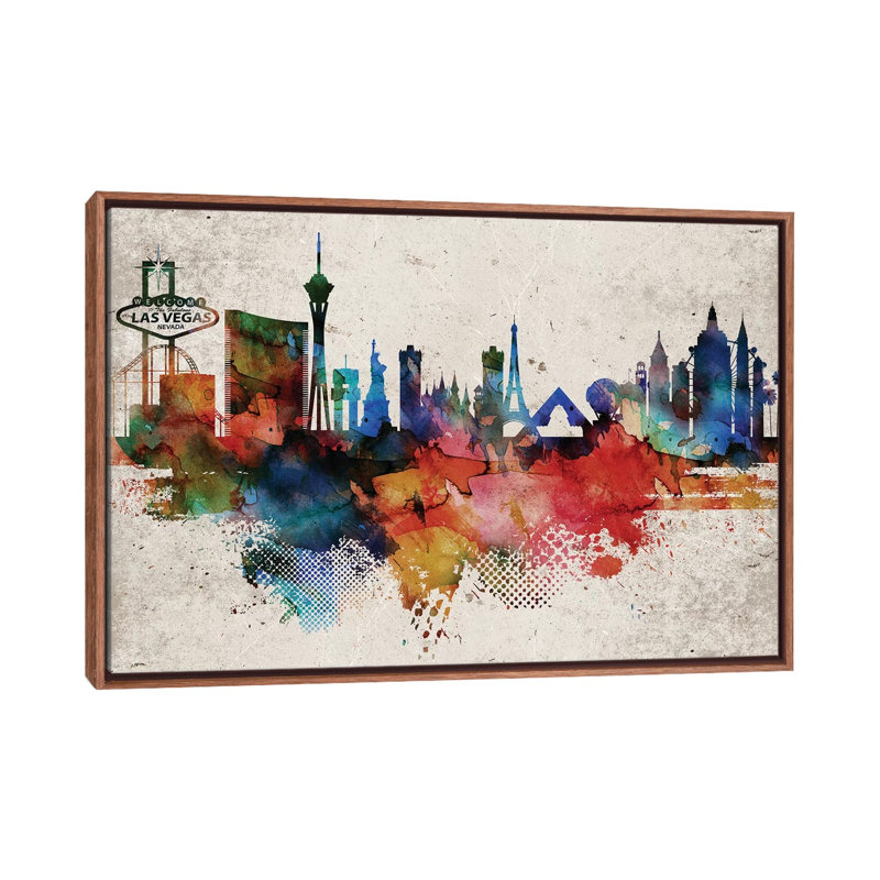 «Las Vegas Abstract», reproduction d'impression, H 18 po x l 26 po x P 1,5 po, Aucun mat