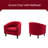 Upholstered Barrel Chair-89221780