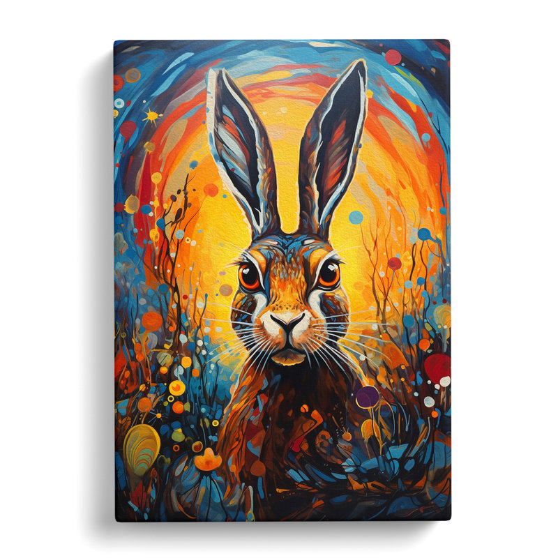 Hare Expressionism No.3 - Print, 50cm H x 35cm W x 3cm D