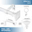 Plemmons Adjustable 0.62'' Single Curtain Rod-303120779-303120791