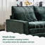 Canapé modulaire en L 99 po en chenille de 99 po avec revêtement lombaire amovible, assise et revêtement en chenille confortable et moderne, structure en bois massif, support