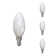 40 Watt Equivalent, B11 LED, Milky Dimmable Light Bulb, (2700K) E12/Candelabra Base