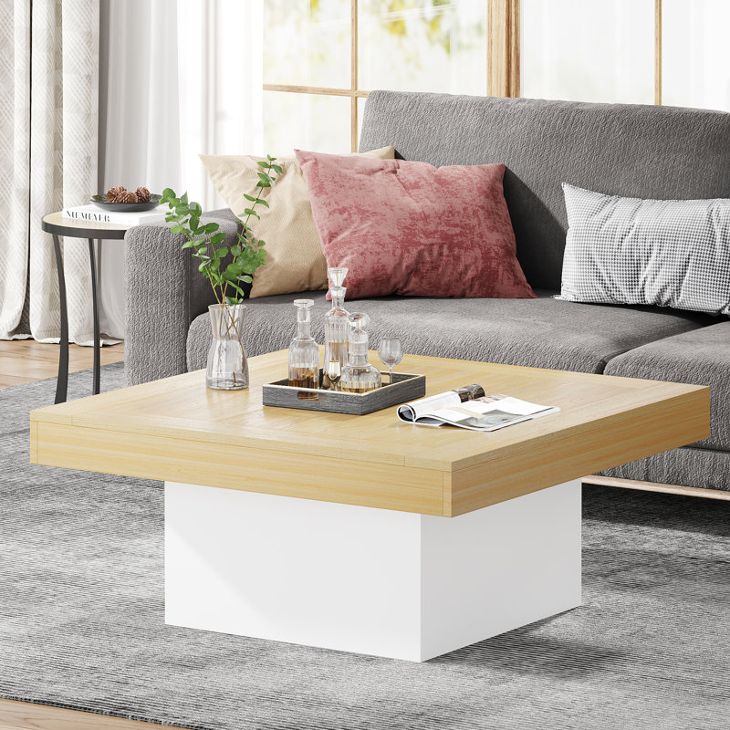 Table basse, Naturel / Blanc
