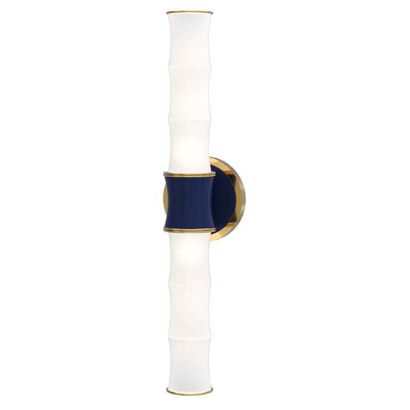 Kane 2 - Light Flush Mounted Sconce, Midnight Blue/Gold