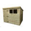 Travell 8 ft. W x 4 ft. D Solid Wood Garden Shed
