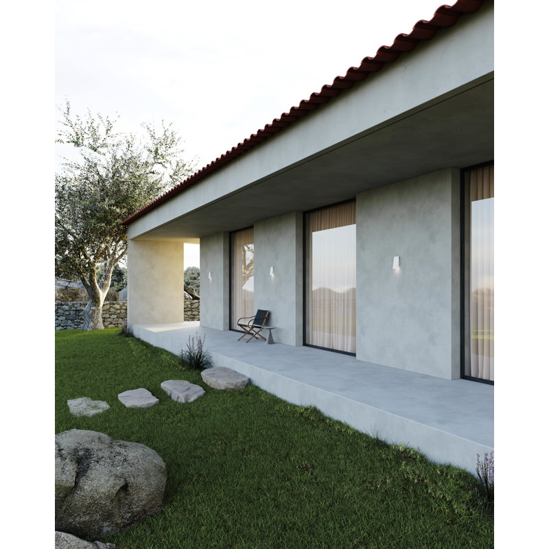 Darcia Angled Plane Narrow Downlight LED Outdoor Wall Sconce, White