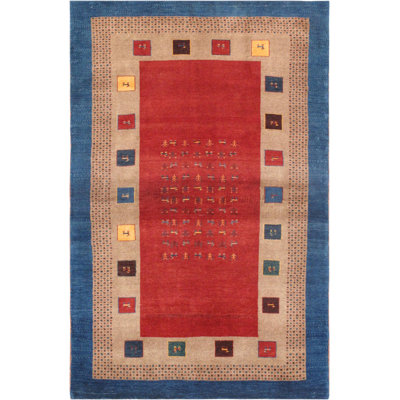 Canvello Silkroad Gabbeh Brown Rugs For Living Room - 3'11" X 6'3"