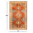 Mags Machine Washable Oriental Burnt Orange/Orange Area Rug-1572425413