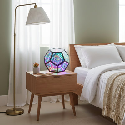 Infinity Dodecahedron Magic LED Table Lamp