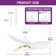 Bernadeta 26'' Ceiling Fan with LED Lights