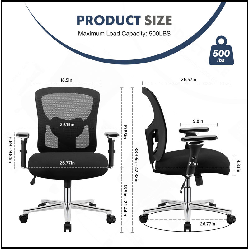 Ergonomic Heavy-Duty Computer Chair With Advanced Features For Ultimate Comfort
