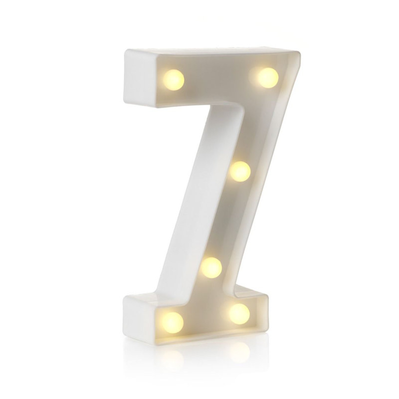 Klehm LED Alphabet Light Up Letters and Numbers, 7
