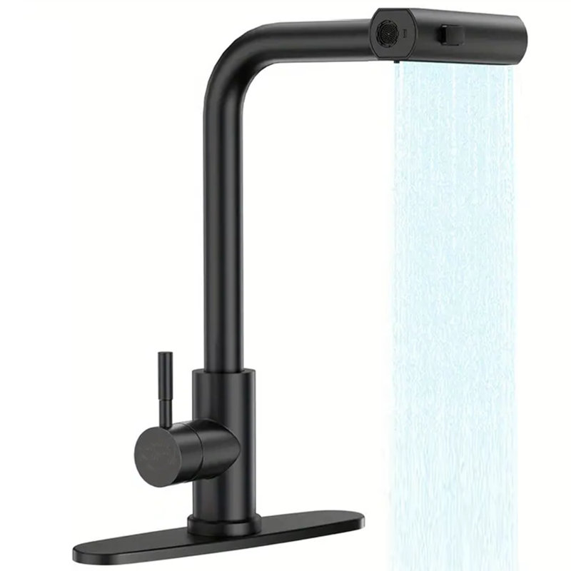 Senlesen Pull Out Kitchen Faucet, Matte Black