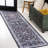 Sarok All-Over Persian Machine-Washable Black/Blue Rug-163948761