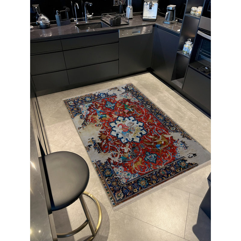 Aniketh Moroccan Indoor / Outdoor Rug, Rectangle 3'4" x 6'7"
