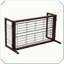 Barrière réglable pour animaux en bois
