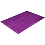 Overdyed One-of-a-Kind 4' 2" X 6' 0" Hand Knotted Area Rug