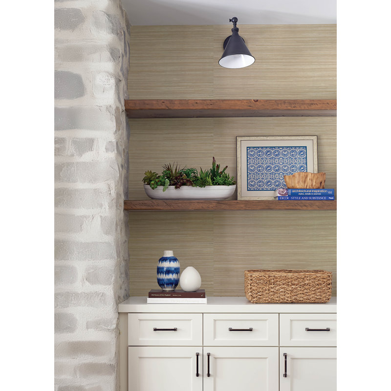Reynier Neutral Hemp Wallpaper, Tan