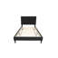 Tête de lit ajustable pour lit simple gris anthracite, capitonnage à la mode, mélange de lin, 12 supports d'écurie, tête de lit au look moderne, pour un sommeil réparateur, lin brossé, aspect robuste, chambre à coucher-99905228