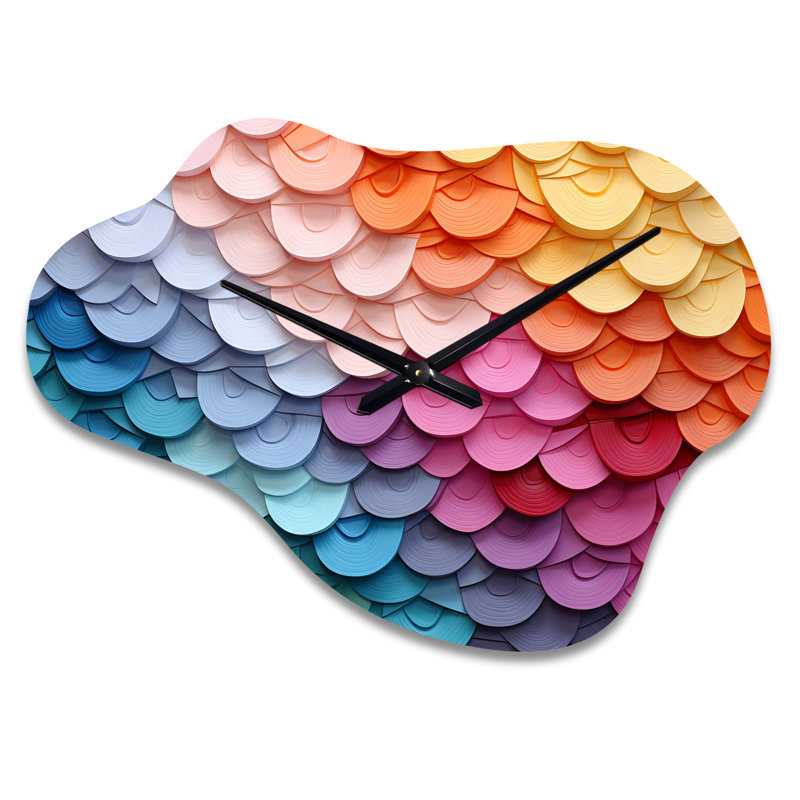 «Harmonious Spectrum II», impression horloge murale, Petit