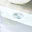 Table basse moderne à double couche à motif marbré moderne - Design polyvalent, plusieurs couleurs disponibles. Autocollant de panneau de densité, verre renforcé, comptoir ovale.