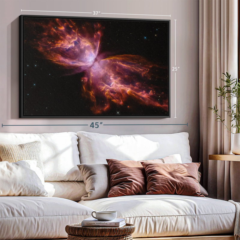 Impression sur toile Butterfly Nebula, H 25 po x l 37 po