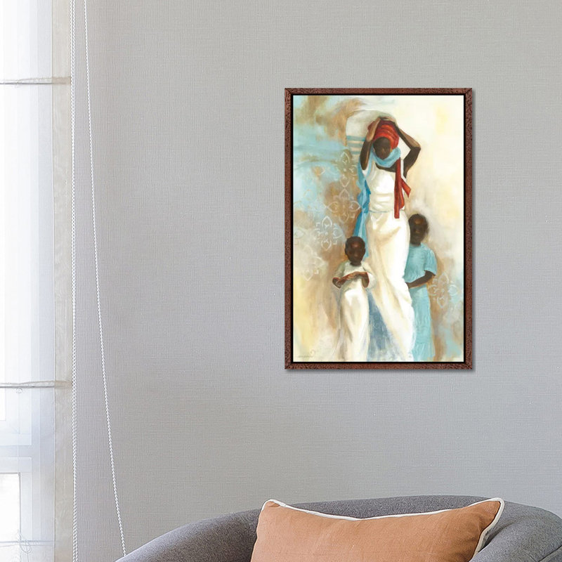 Power Of Love II by Carol Robinson - Painting on Canvas, Classic Brown Wood Framed Canvas, 101.6 cm H x 66.04 cm W
