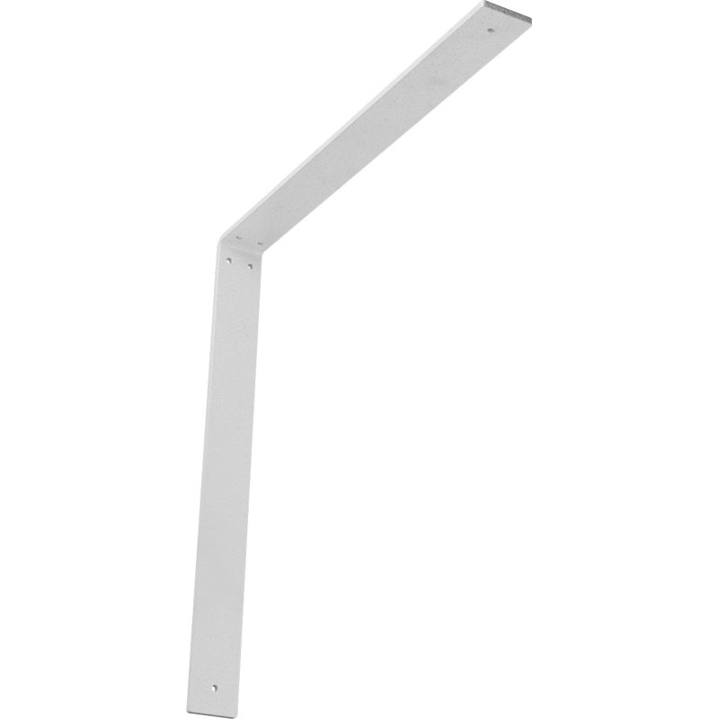 2"W x 20"D x 20"H Hamilton Steel Bracket, Hammered White, 20" H x 2" W x 20" D, Hammered White