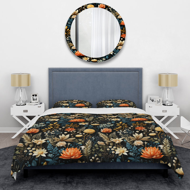 Ensemble de housse de couette Cottage, Housse de couette simple + 1 taie décorative stan