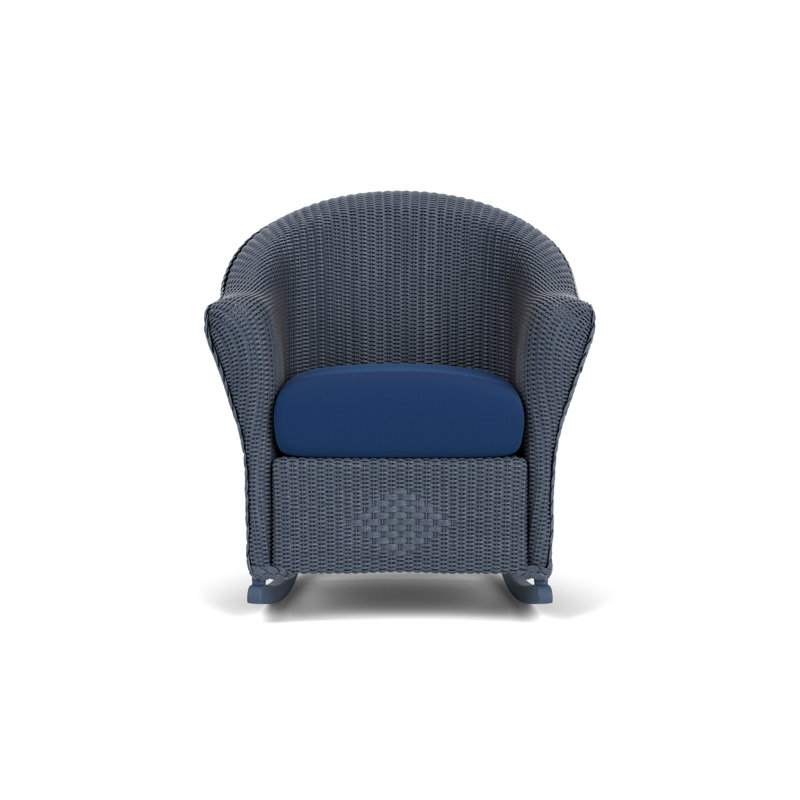Reflections Outdoor Rocker Chair, Flagship Lapis Sunbrella®, Denim Blue