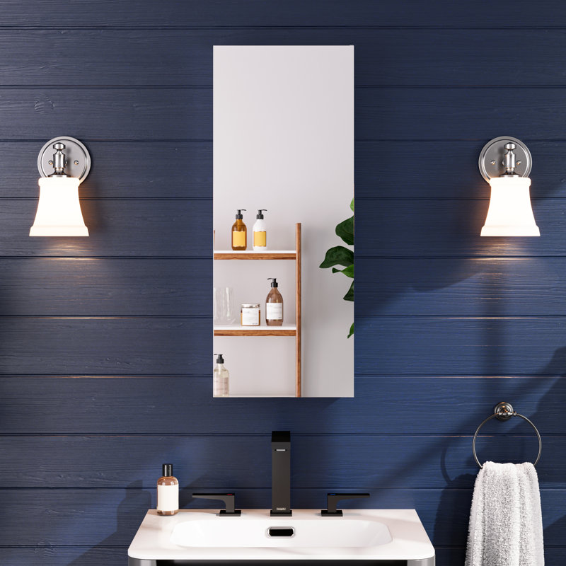 Armoire de rangement murale sans cadre l 12 po x H 30 po avec 3 tablettes réglables