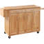 Chariot de rangement sur roulettes pour îlot de cuisine sur roulettes, 54 pouces de large, avec tiroirs, armoires de porte et bloc à couteaux pour la salle à manger-2001915044