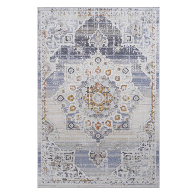 Tapis tissé à la machine polyvalent - Entretien facile pour le salon et la chambre à coucher