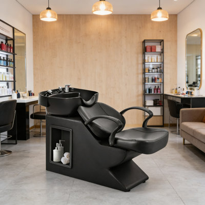 ABS Plastic Freestanding Shampoo Bowl And Chair Set For Salon