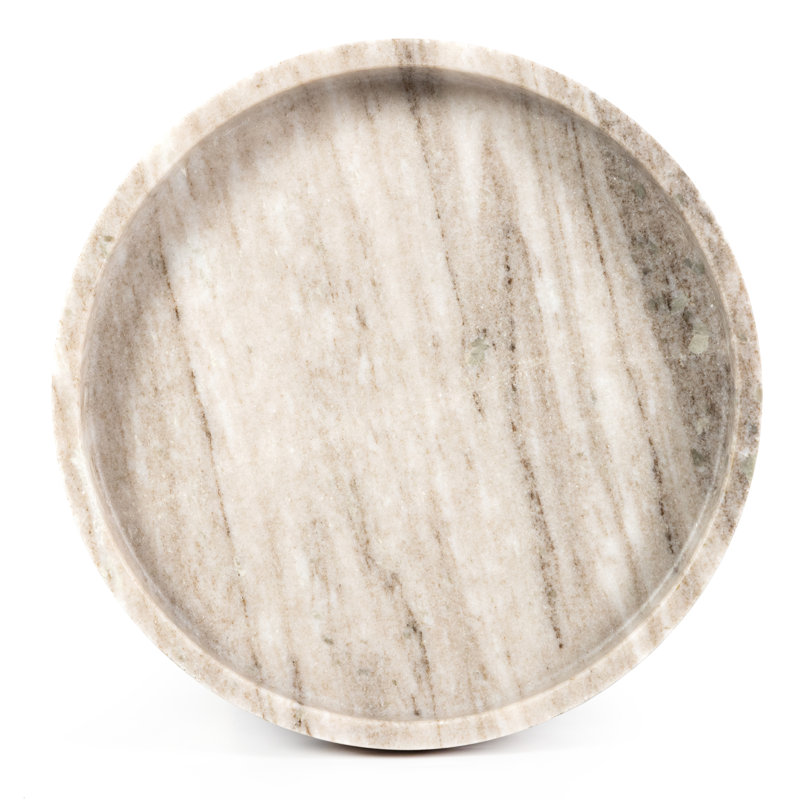 Kanto Marble Decorative Bowl, Tumbled Rust