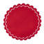 Napperons festonnés en coton (ensemble de 4) - Napperons de table ronde à bords ondulés superposés pour table de salle à manger, de réception et de tous les jours, 15 po-1439612642